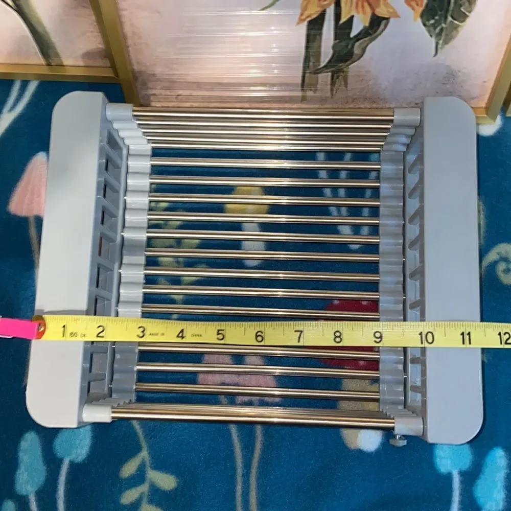 Retractable/ Telescopic Stainless Steel Kitchen Sink Dish Drainer Rack